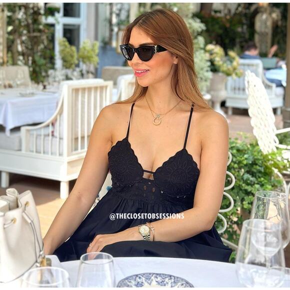 ZARA Embroidered Eyelet Midi Dress NWT LAST ONE!!! - Picture 8 of 16